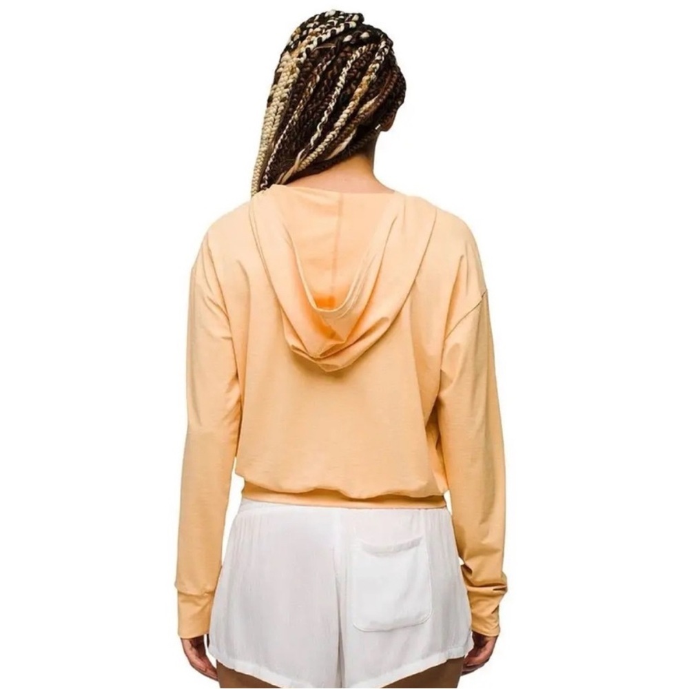 Women’s Peach V-Neck Hoodie Top - Picture 8 of 8